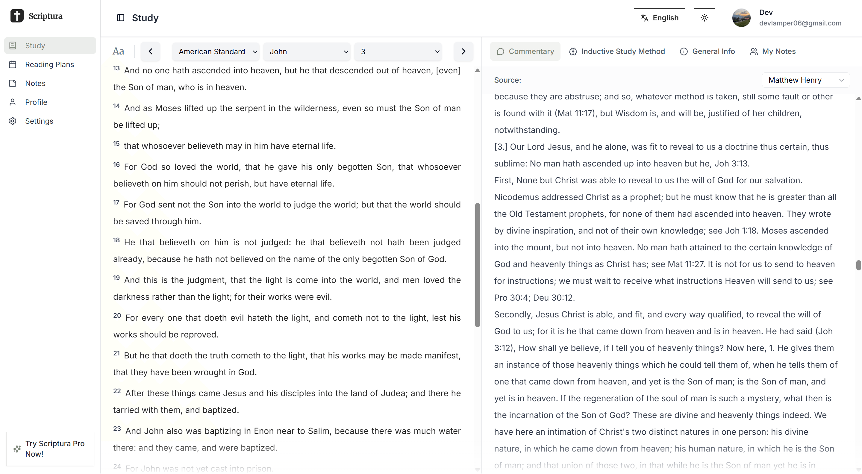 Scripture study illustration